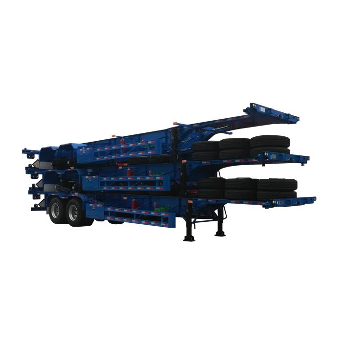 Beinagrind festivagn fyrir 20FT 40FT gámaflutninga